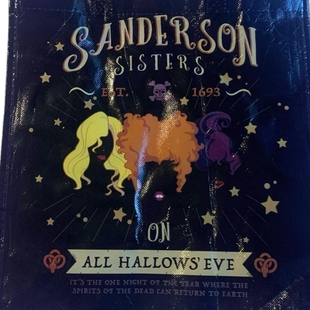 5/$25 Disney Hocus Pocus Sanderson Sisters Halloween Trick or Treat Tote Bag